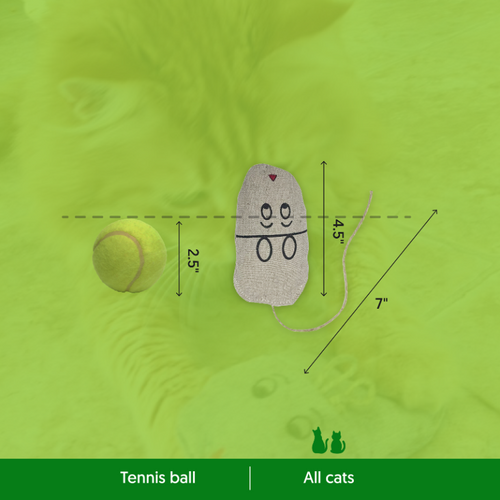 Natural Hemp Mouse Cat Toy - Eco-Mouser