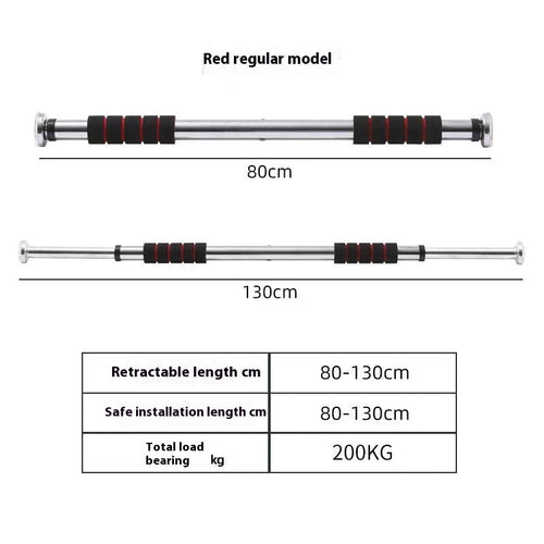 Indoor Punch-free Horizontal Bar On The Door Pull-up Fitness Equipment