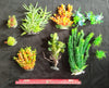 Premium Artificial Aquarium Plant Package for Fish Tank, Small Garden