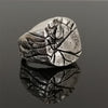 Vintage Jewelry Ring Alloy Cracked Hand Jewelry