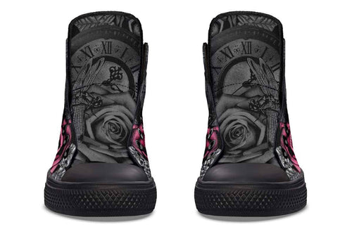 Printed Couple High-top Canvas Shoes