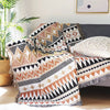 Geometric Double-sided Knitted Sofa Blanket