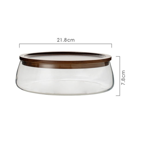 Glass Fruit Pot Coffee Table Snack Storage Box