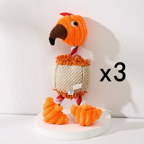 Squeaky Donkey Plush Dog Toy