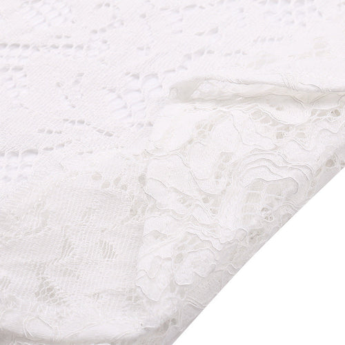 Elegant Solid Lace Cutout Dress  Back Dress