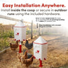 RentACoop 5 Gallon/ 6 Automatic-Fill Water Cup or Nipple Chicken Waterer with Adjustable Stand - Center Placement