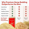 RentACoop Premium Hemp Bedding for Chickens, Rabbits, Horses - 300L (30lbs)