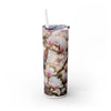 Skinny Tumbler with Straw – 20 oz Stainless Steel Cup
