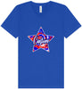 Custom Patriotic Tie Dye Unisex V-Neck Shirt