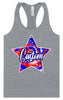 Custom Patriotic Tie Dye Women's Racerback Tank