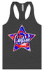 Custom Patriotic Tie Dye Women's Racerback Tank
