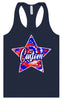 Custom Patriotic Tie Dye Women's Racerback Tank