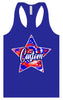 Custom Patriotic Tie Dye Women's Racerback Tank