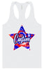 Custom Patriotic Tie Dye Women's Racerback Tank