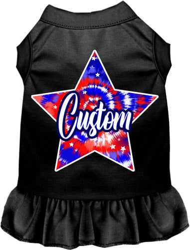 Custom Patriotic Tie Dye Pet Dress