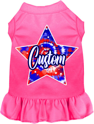 Custom Patriotic Tie Dye Pet Dress