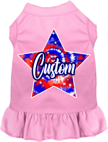 Custom Patriotic Tie Dye Pet Dress