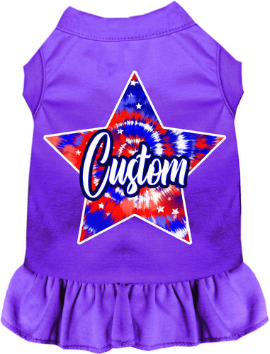 Custom Patriotic Tie Dye Pet Dress