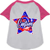 Custom Patriotic Tie Dye Pet Raglan Shirts