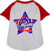 Custom Patriotic Tie Dye Pet Raglan Shirts