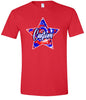 Custom Patriotic Tie Dye Adult Gildan Soft Shirt