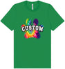 Custom Bright Tie Dye Paw Adult Bella Canvas Shirt