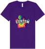 Custom Bright Tie Dye Paw Unisex V-Neck Shirt