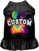 Custom Bright Tie Dye Paw Pet Dress