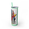 Skinny Tumbler with Straw – 20 oz Stainless Steel Cup