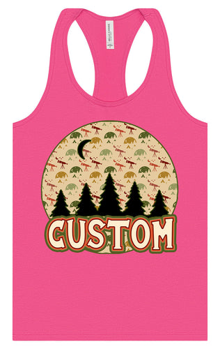 Custom Under the Stars Women's Racerback Tank