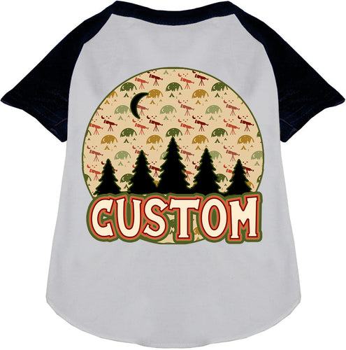 Custom Under the Stars Pet Raglan Shirts
