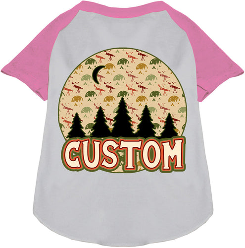 Custom Under the Stars Pet Raglan Shirts