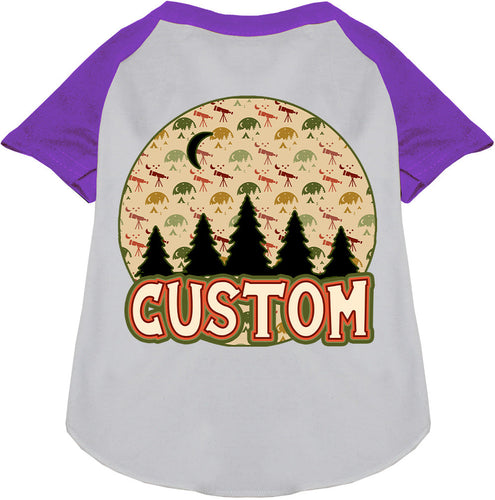 Custom Under the Stars Pet Raglan Shirts