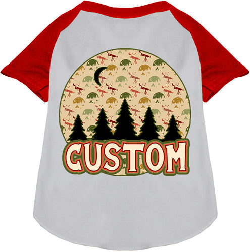 Custom Under the Stars Pet Raglan Shirts