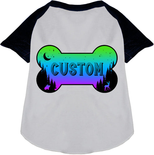 Custom Mountain Shades Pet Raglan Shirts