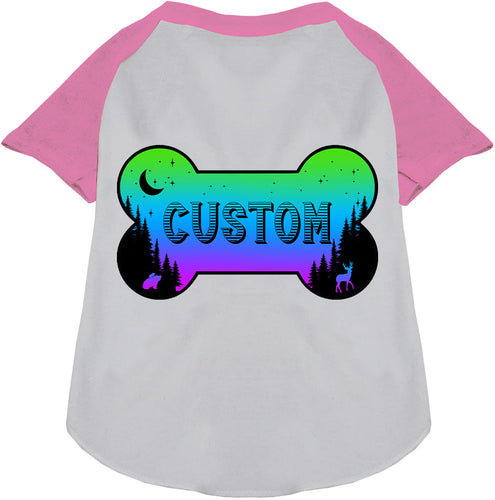 Custom Mountain Shades Pet Raglan Shirts
