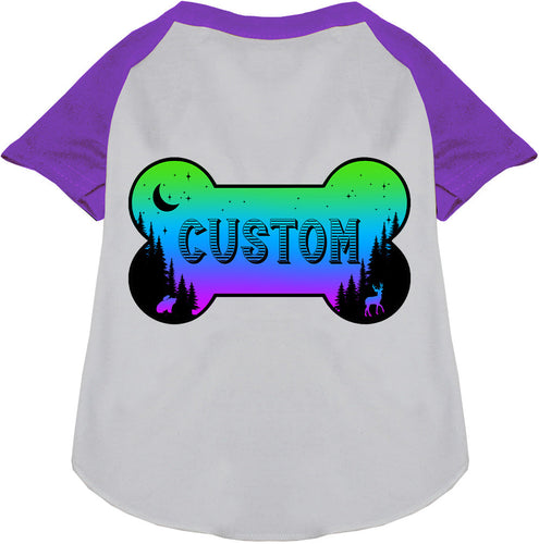 Custom Mountain Shades Pet Raglan Shirts