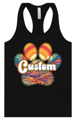 Custom Groovy Summit Women's Racerback Tank