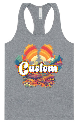 Custom Groovy Summit Women's Racerback Tank
