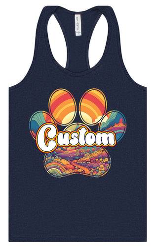 Custom Groovy Summit Women's Racerback Tank