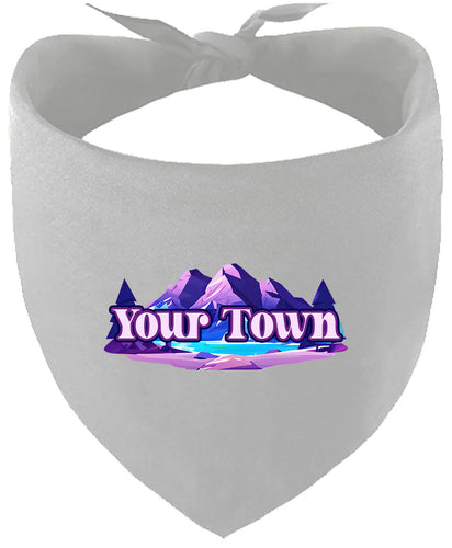 Custom Alpine Pawscape Pet Bandana