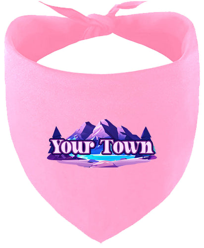 Custom Alpine Pawscape Pet Bandana
