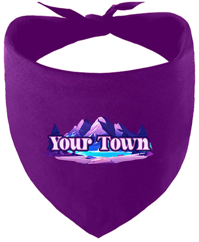 Custom Alpine Pawscape Pet Bandana