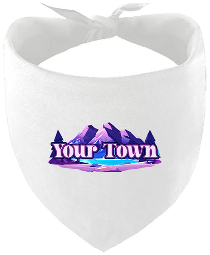 Custom Alpine Pawscape Pet Bandana