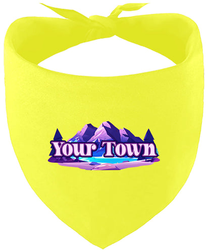 Custom Alpine Pawscape Pet Bandana