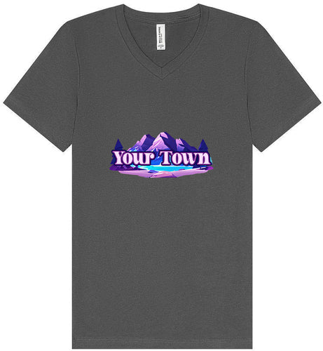 Custom Alpine Pawscape Unisex V-Neck Shirt
