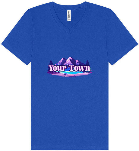 Custom Alpine Pawscape Unisex V-Neck Shirt