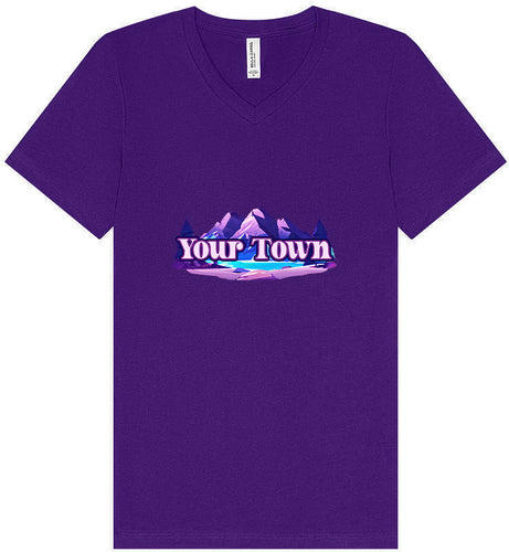 Custom Alpine Pawscape Unisex V-Neck Shirt