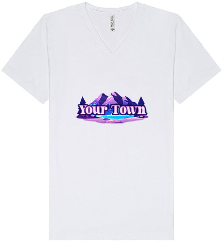 Custom Alpine Pawscape Unisex V-Neck Shirt