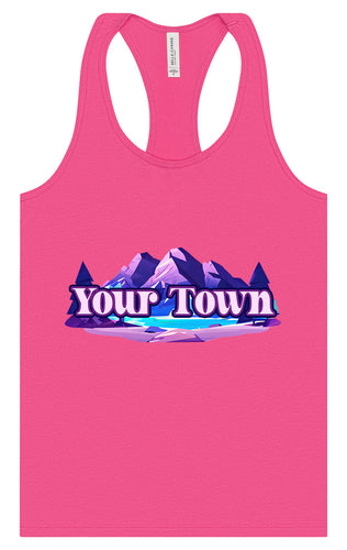 Custom Alpine Pawscape Women's Racerback Tank